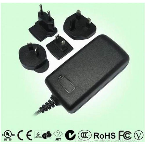 12v 3a International Power Plug Adapters Multi Plugs , 45w Power Adapter